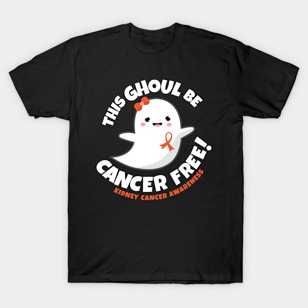 This Ghoul Be Cancer Free | Kidney Cancer Awareness T-Shirt by jomadado